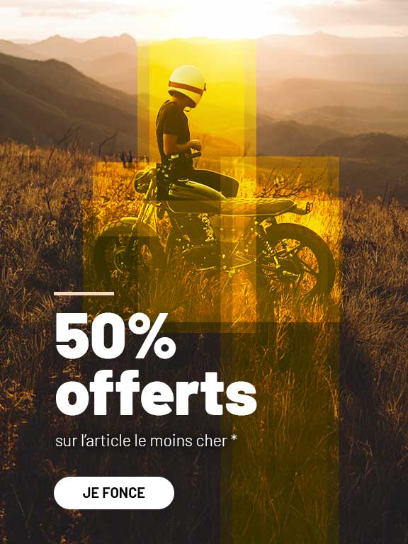 50% offerts sur l'article le moins cher