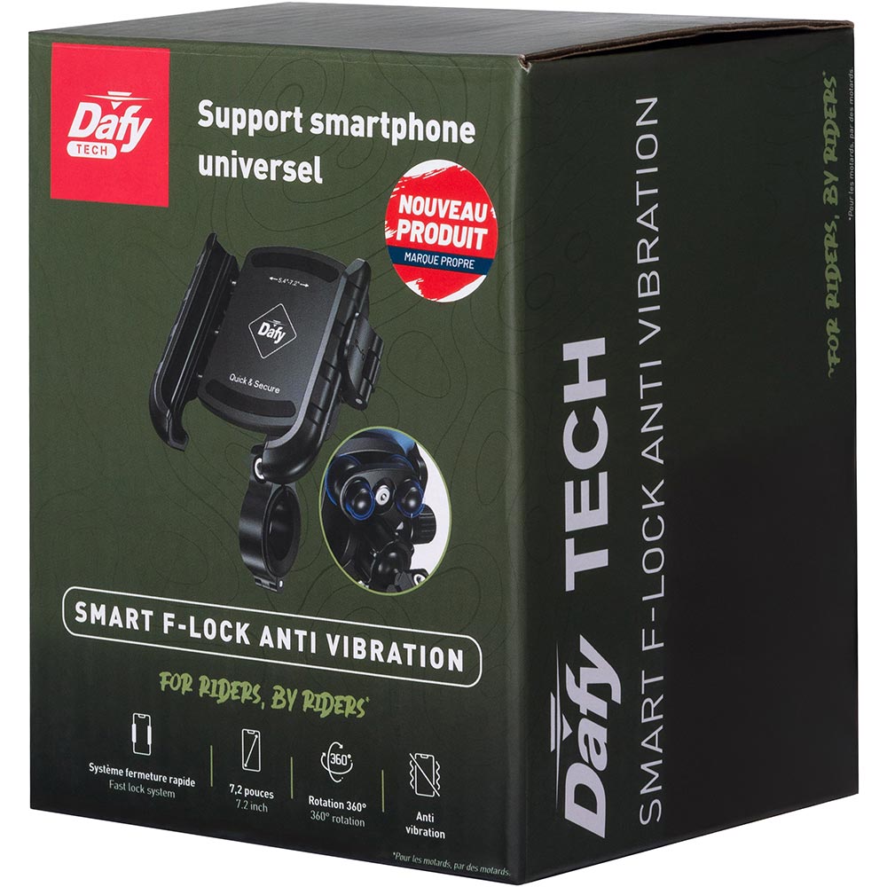 Support téléphone anti-vibration Smart F-Lock
