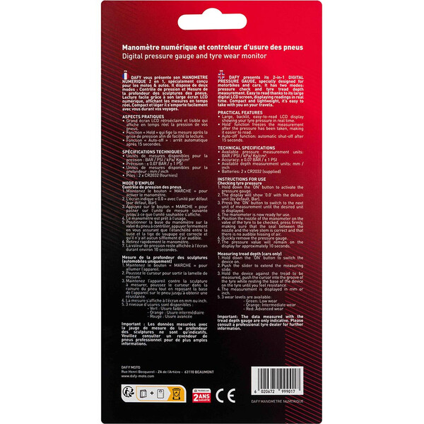 Manomètre numérique 2-en-1