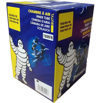 Chambre à air renforcée 18MFR - Valve TR4 - 120/90X18 Michelin