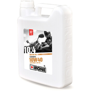 Huile moteur synthétique 10.4 10W40 - moto 4 temps Ipone