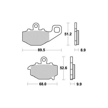 Plaquettes de frein S1094N Sifam