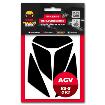 Stickers Easy Replica™ AGV K5-S/K1™ Fear The Yellow Bear