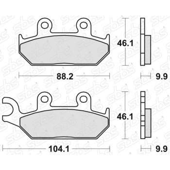 Plaquettes de frein 137 HF SBS