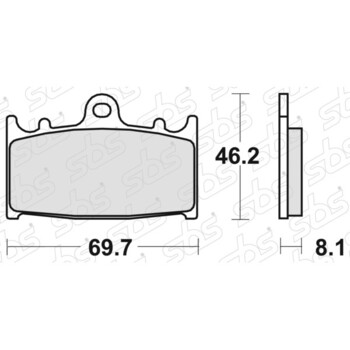 Plaquettes de frein 631 RS SBS