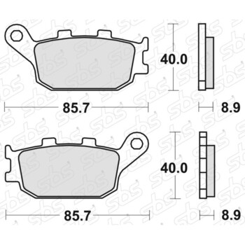 Plaquettes de frein 657 LS SBS