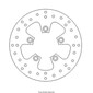 Disque de frein Piaggio DIS1244W