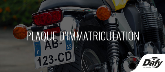 plaque d'immatriculation